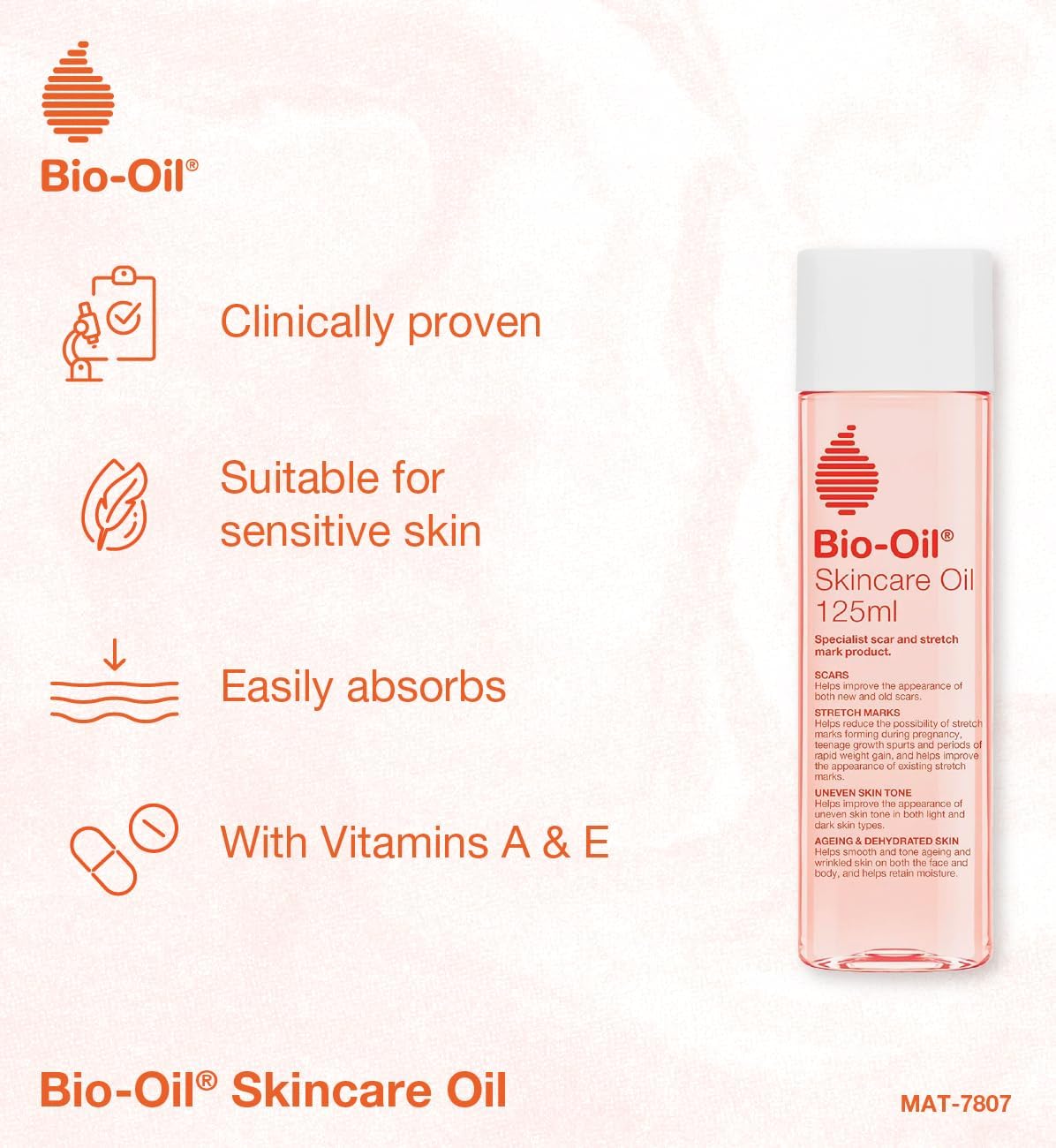 Bio-Oil Skincare Oil, 6.7 Ounce, Body Oil for Scars and Stretchmarks, Hydrates Skin, Non-Greasy